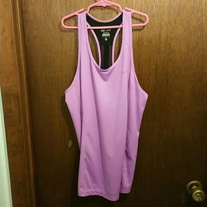 Purple Nike Dri-Fit tank