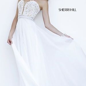 White Sherri Hill Dress