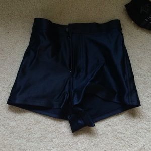 American Apparel dark blue disco shorts