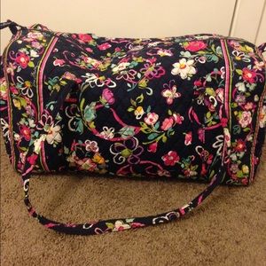 large vera bradley duffel bag.