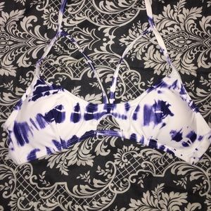 Tie-dye swim suit top