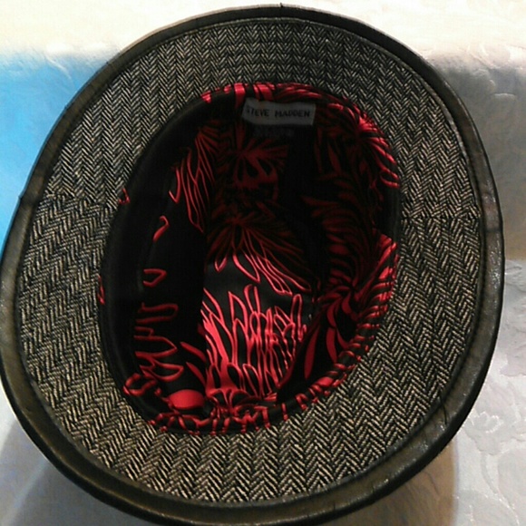 Steve Madden women's wool hat black/white - Picture 2 of 3