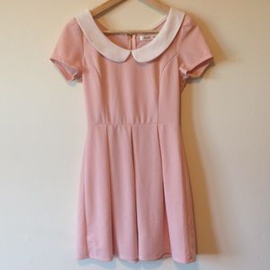 ModCloth Peter Pan Collared Pink Dress. Size S.
