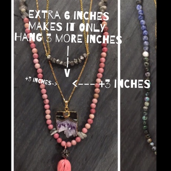 🔶Silver Druzy necklaces boho jewelry - Picture 4 of 4