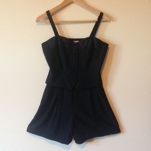 Black Vintage Romper. Size 4.