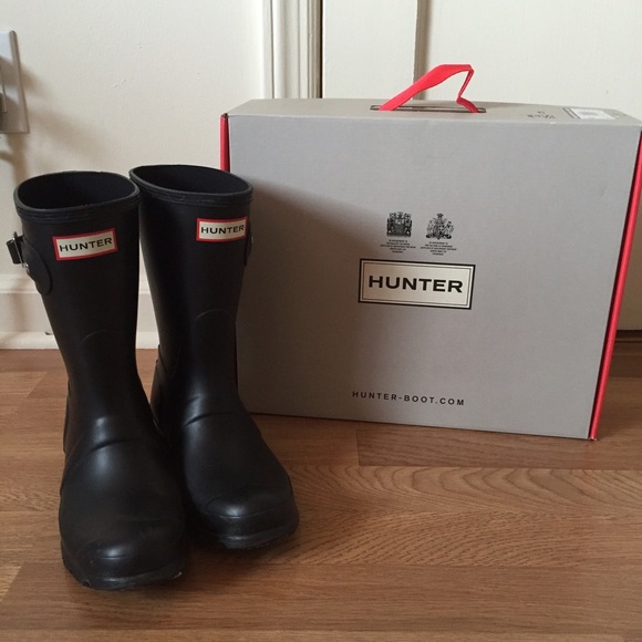 Hunter Shoes - Black short hunter boots