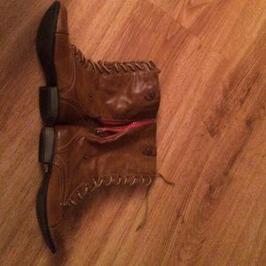 Brown Combat Boots