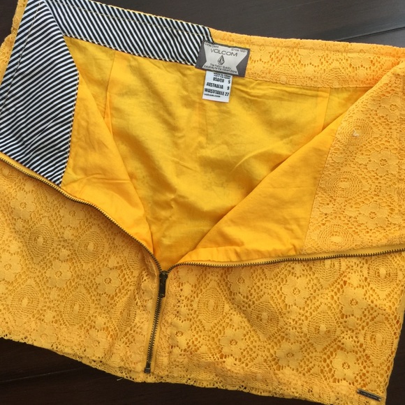 Yellow Volcom Skirt - Picture 2 of 3