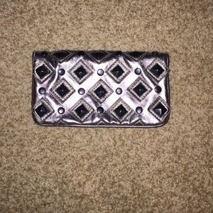 Silver studded wallet