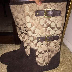 authentic Coach Tarah Size 8 Winter Boots