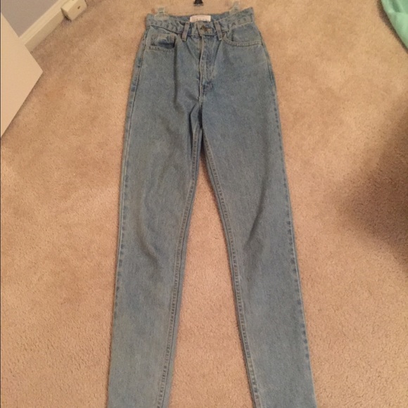 American apparel high waisted jeans