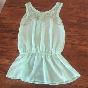 Mint green tank