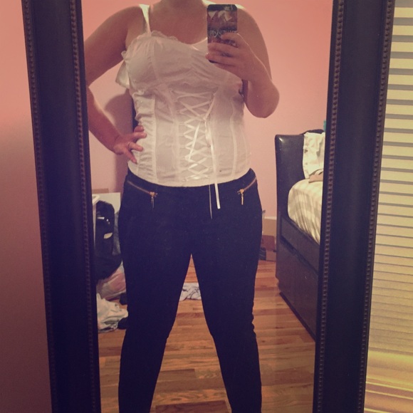 Corset-styled Tank Top - Picture 1 of 3