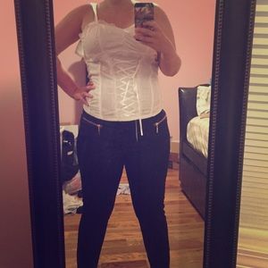Corset-styled Tank Top