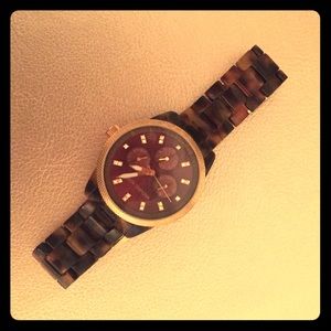 Michael Kors tortoise watch