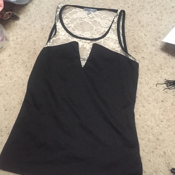 Black lace Tank