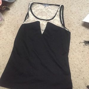 Black lace Tank