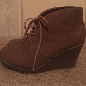 Suede Tan Booties