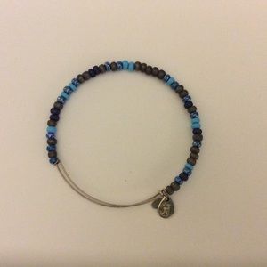 Alex & Ani blue beaded bangle