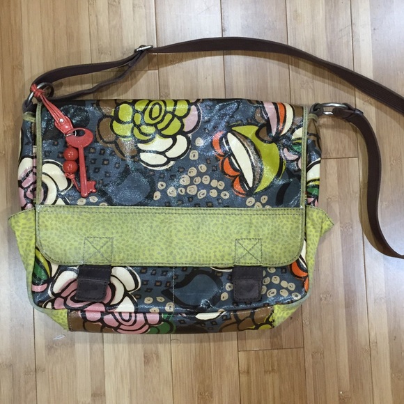 Fossil Key Per cross body messenger laptop bag