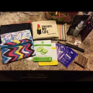 Ipsy bag and makeup lot