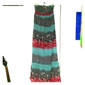 ROXY: Strapless Maxi Dress