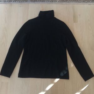 Cashmere black turtle neck sweater!