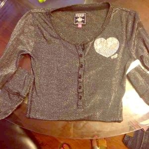 Sold on MERC secret PINK grey long sleeve top