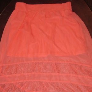 •Stoosh• High-low skirt with lace