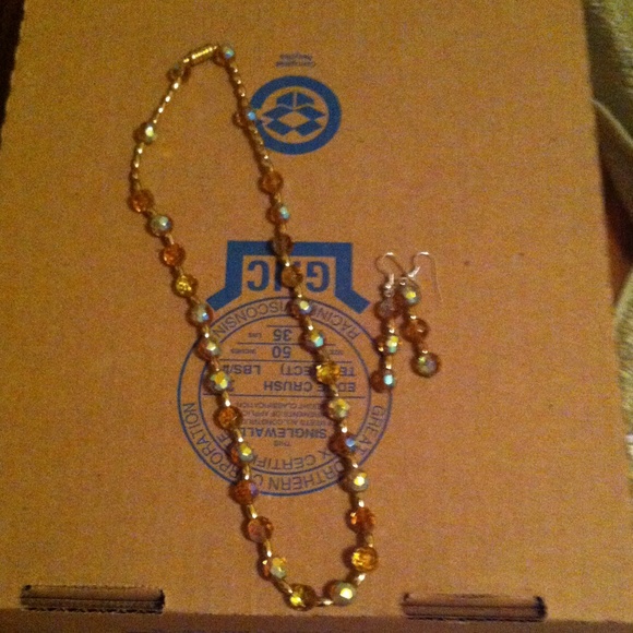 Necklace and earrings