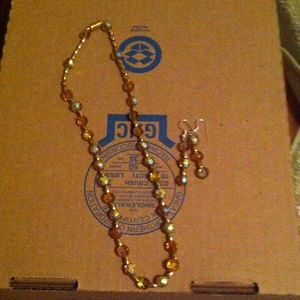 Necklace and earrings