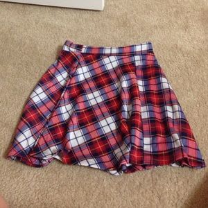 plaid skater skirt