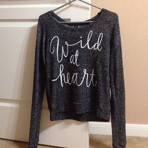 "wild at heart" sweater