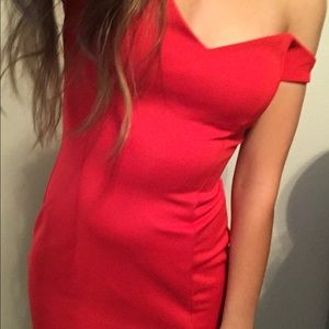 Red slim fitted dress! ❤️