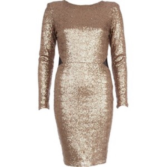 River Island Dresses & Skirts - Gold sequin midi dress and brewer jersey