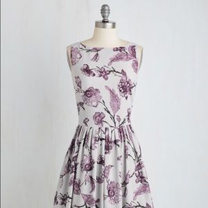 FINAL $ Modcloth retro 50s full dress + petticoat