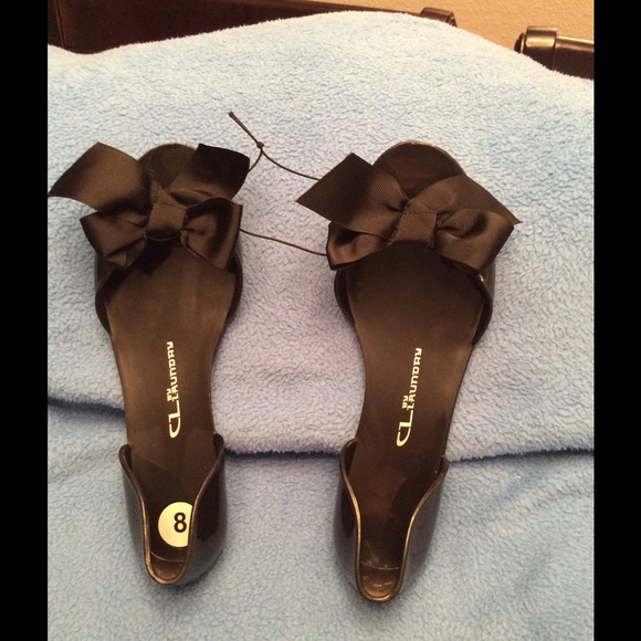 Chinese Laundry Peep Toe Jelly W/Gorgeous Bow