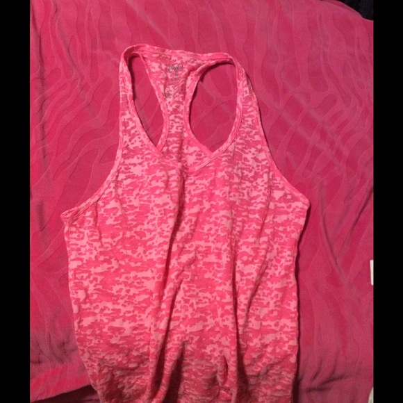 Pink see through tank