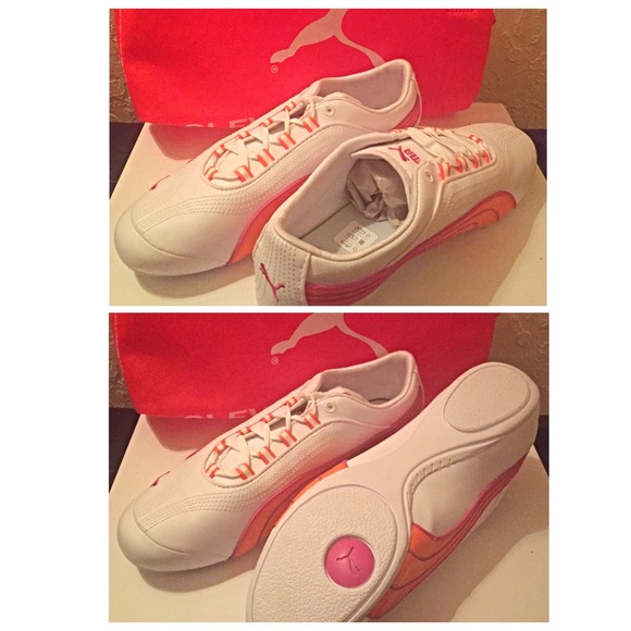 Orange & Pink Puma Sneakers