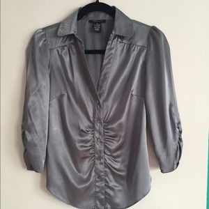 Silver blouse