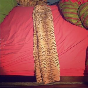 Tiger Print Skinny Jeans