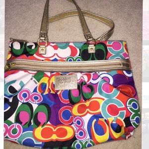 Coach poppy collection purse