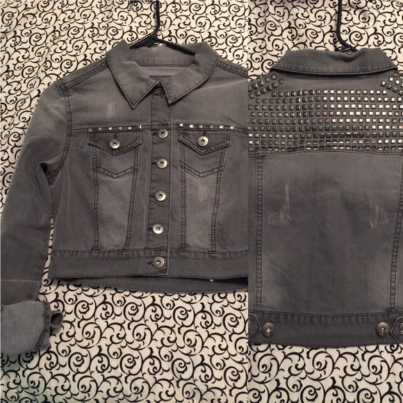 studded denim jacket