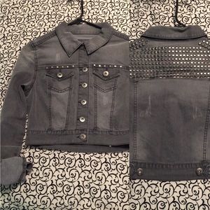 studded denim jacket