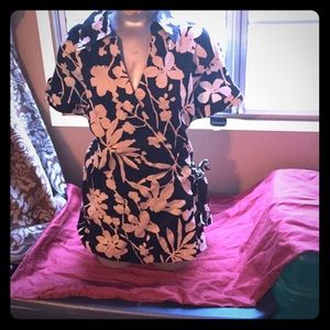 Van Heusen wrap front shirt