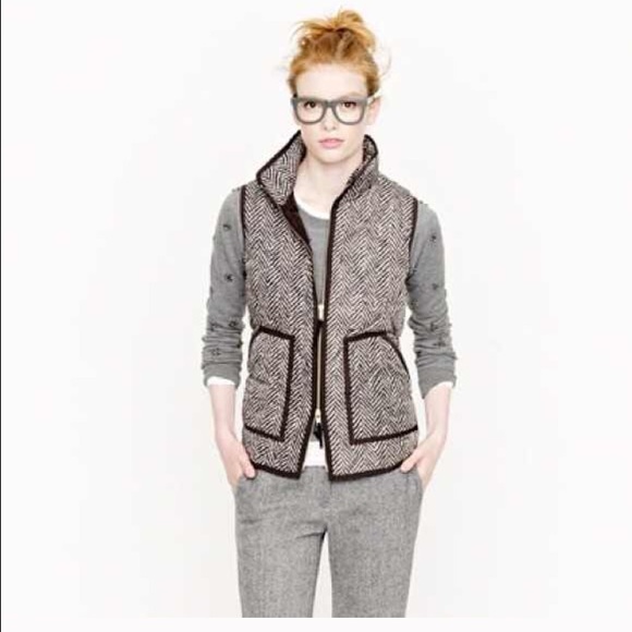J.crew herringbone vest