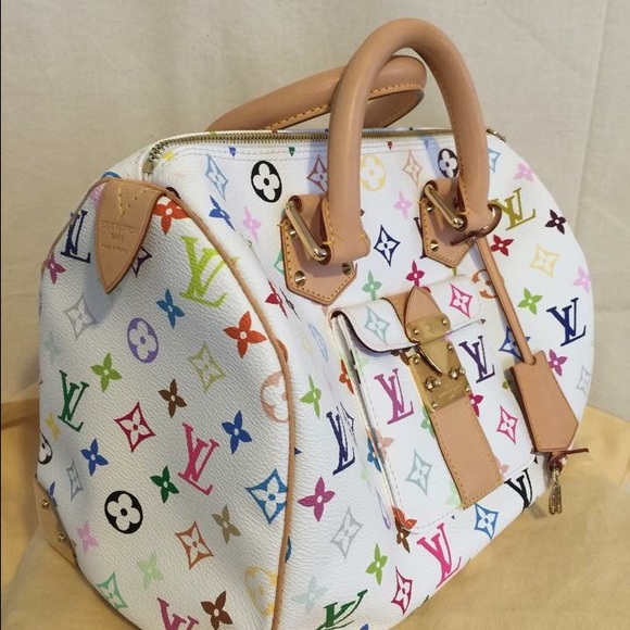 🔴Sold🔴Auth Speedy 30 Multicolored Louis Vuitton - Picture 2 of 4