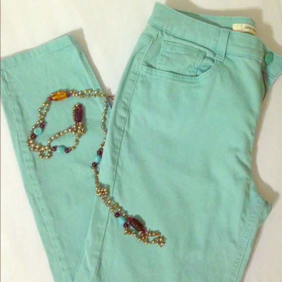 Mint skinny jeans-SOLD