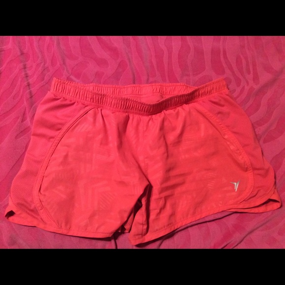 Hot pink running shorts