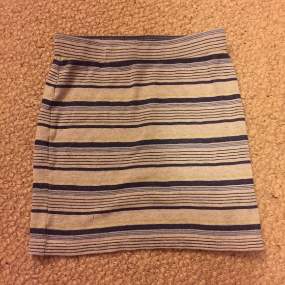 FP Striped Bodycon Skirt